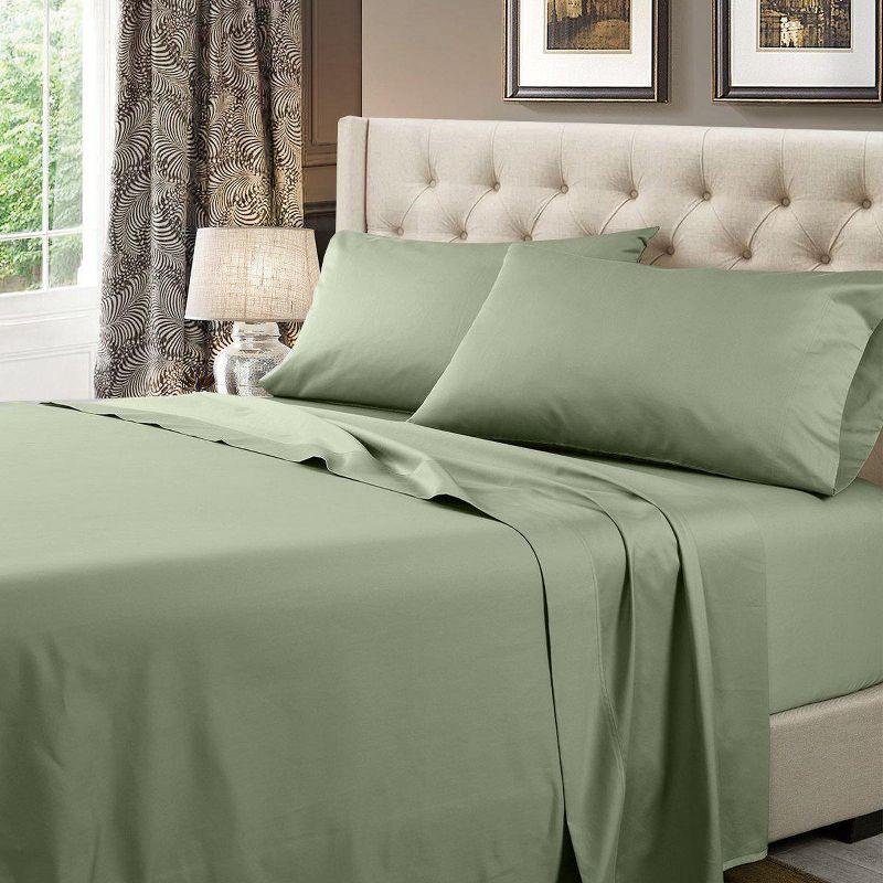 Egyptian Linens Solid 600 Thread Count Sheets Set Sage King