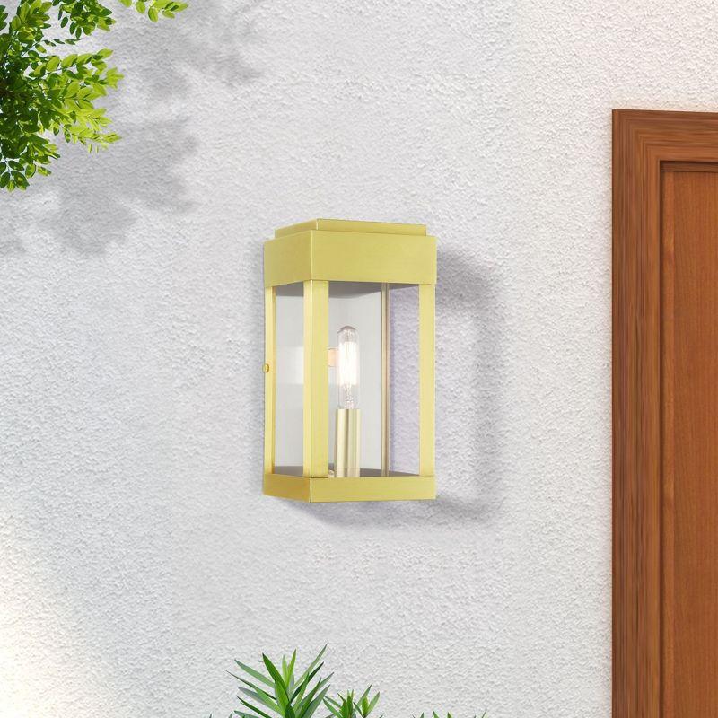 Livex Lighting York 1 - Light Wall Light in  Satin Brass
