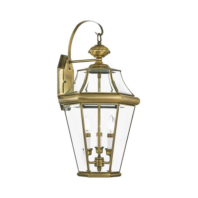 Livex Lighting Georgetown 3 - Light Wall Light in  Antique Brass