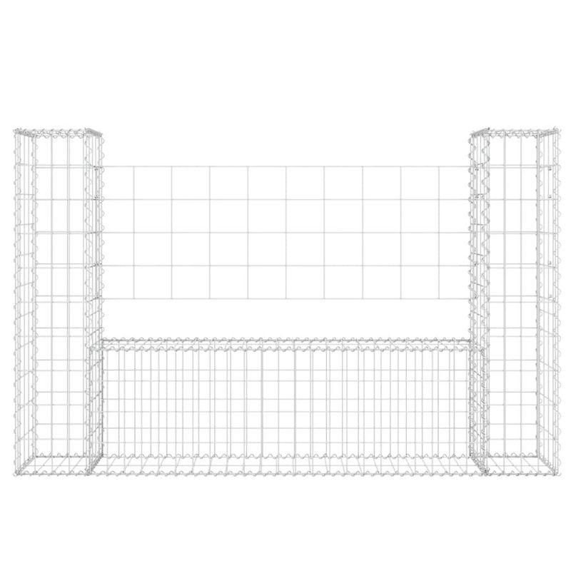 VidaXL Silver Metal Fence Panel