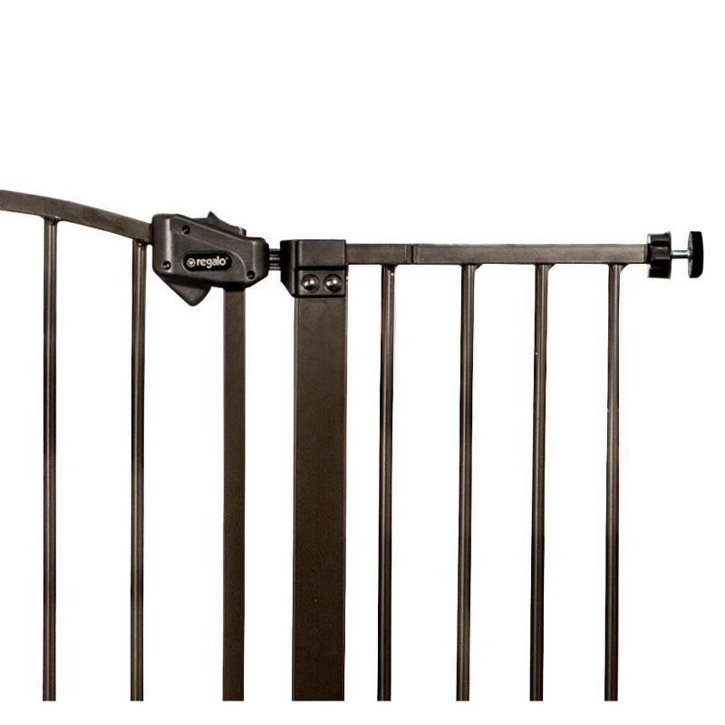 Bronze Arched Metal Retractable Baby Safety Gate