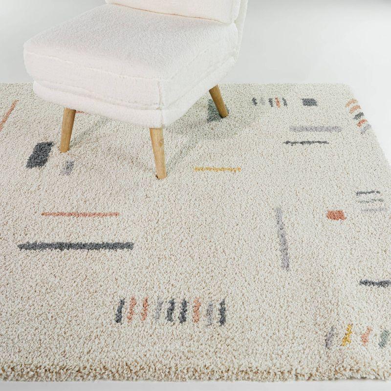 4'4"x6' Rupa Boho Moroccan Kids' Area Rug Cream - Balta Rugs