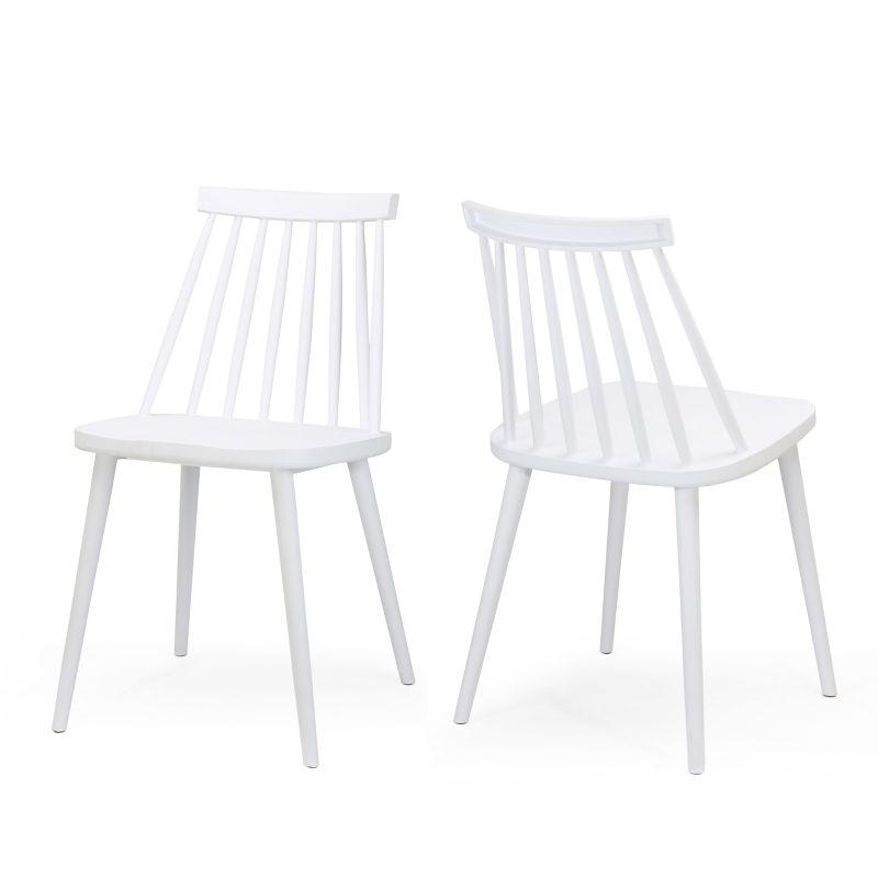 GRILLO HOME Farmhouse Spindle Back Dining Chairs, Set Of 2