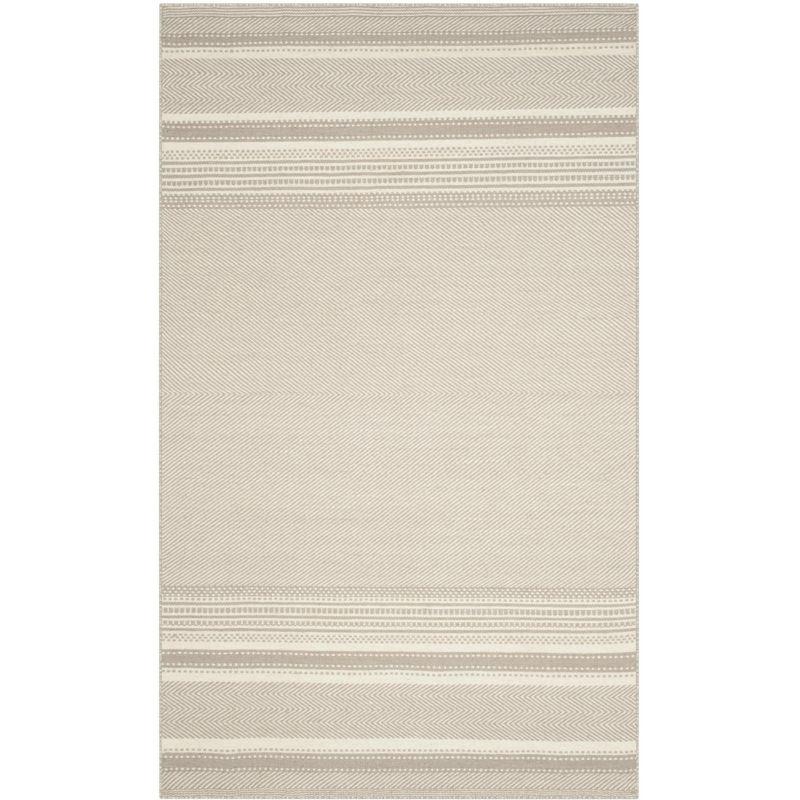 Kilim KLM419 Hand Woven Flat Weave Accent Rug - Grey/Ivory - 3'x5' - Safavieh