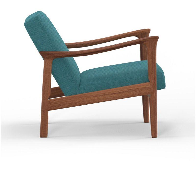 Alpine Furniture Zephyr Chair, Turquoise Upholstery