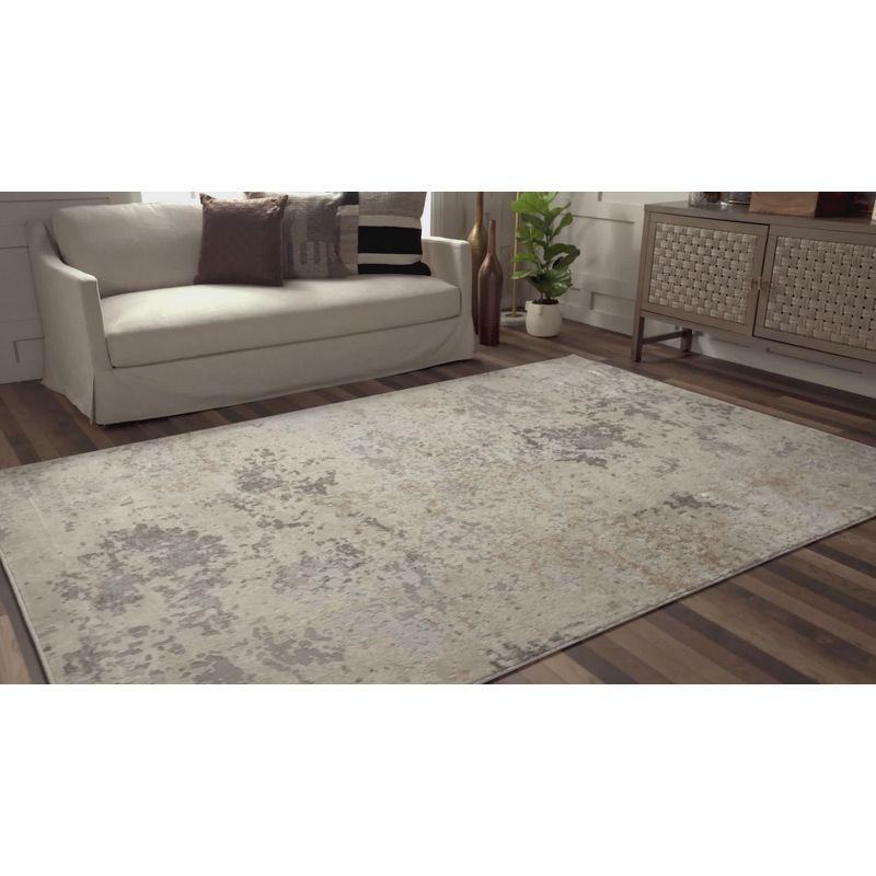 Reversible Blue Geometric Synthetic Area Rug 8' x 10'