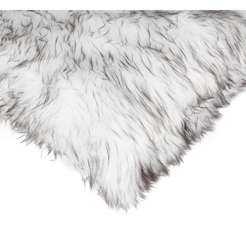 Luxe Belton Animal Print Faux Fur Throw Pillow (Set of 2)