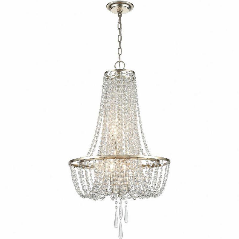 Crystorama Lighting Arcadia 4 - Light Chandelier in  Antique Silver