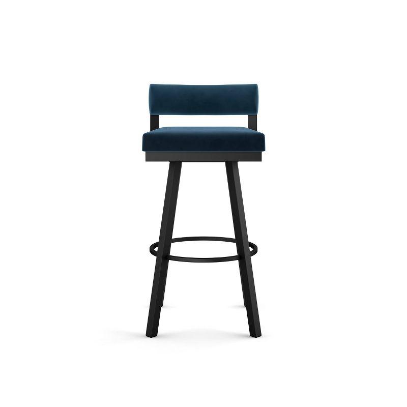 Amisco Travis Upholstered Counter Height Barstool Blue/Black