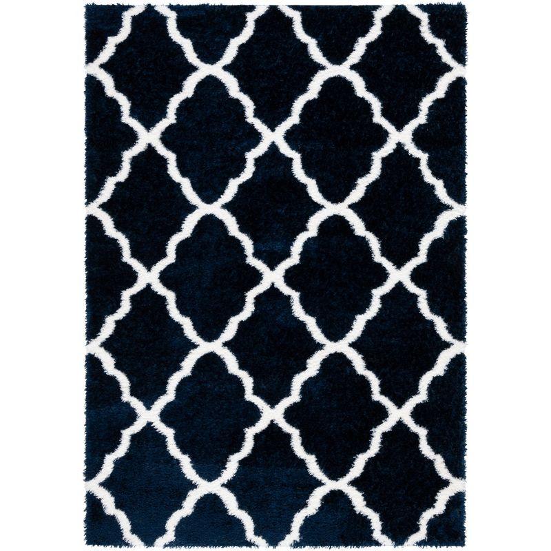 Rosdorf Park Danesha Tahoe Shag Performance Geometric Rug