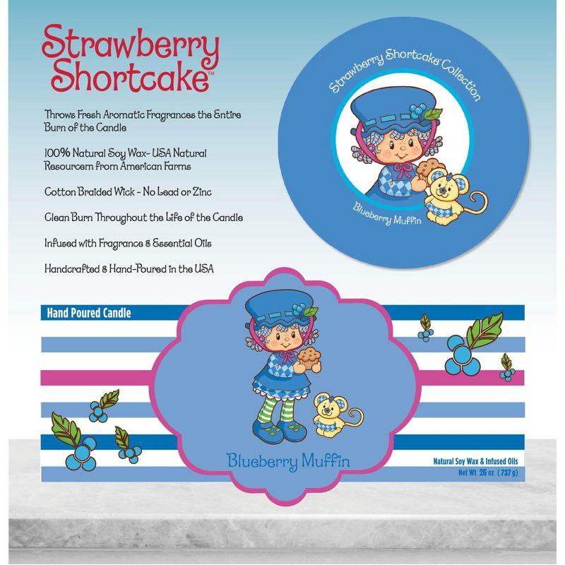 Courtside Market Strawberry Shortcake 26 oz Blueberry Muffin Striped Candle