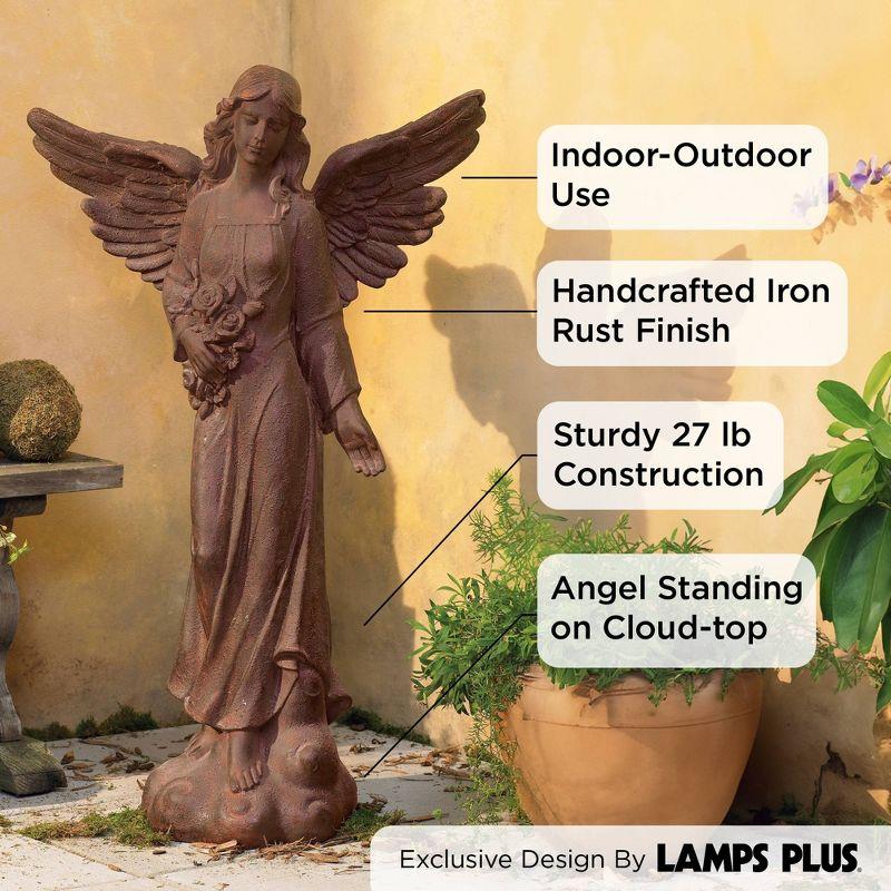 Kensington Hill Large Tall English Tudor Angel Garden Statue Sculpture Holy Decor Outdoor Garden Front Porch Patio Yard Outside Home 41 1/2" High