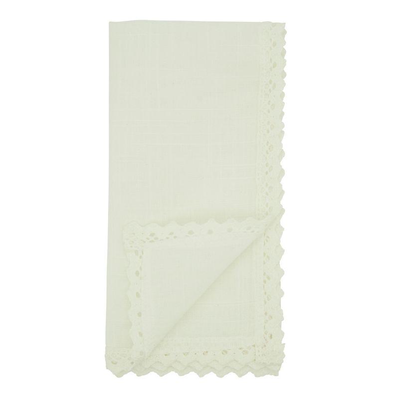 Saro Abilene Collection Polyester Square Napkin (Set of 4)