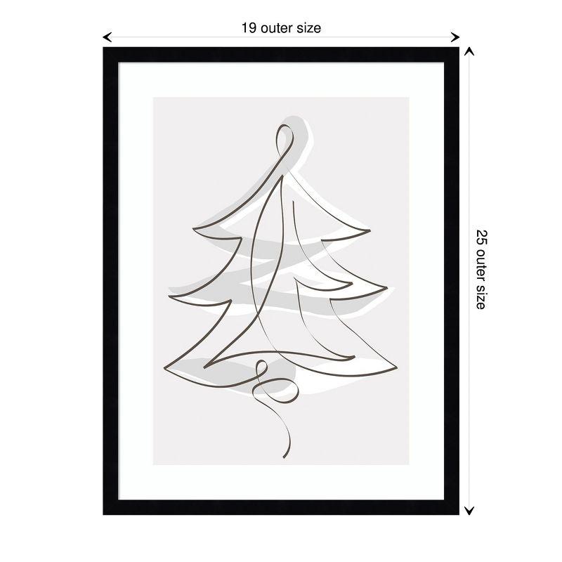 Amanti Art Merry Christmas 2 by Design Fabrikken Wood Framed Wall Art Print 19 in. x 25 in.