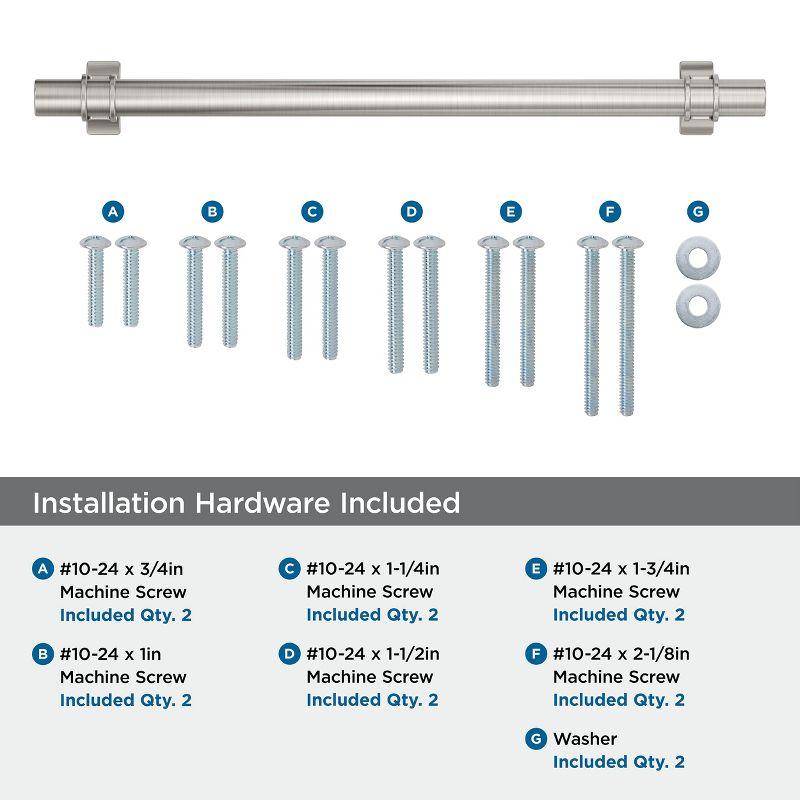 12-Inch Brushed Satin Nickel Appliance Pull with Mounting Hardware