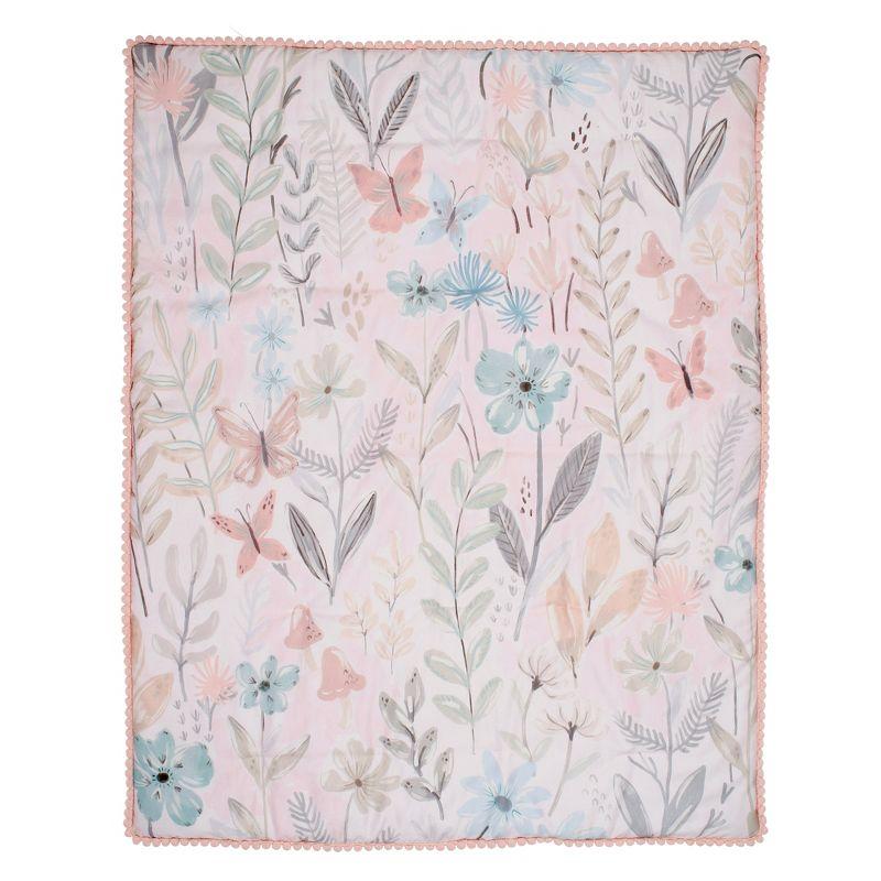 Lambs & Ivy Baby Blooms 3 - Piece Crib Bedding Set (Set of 3)