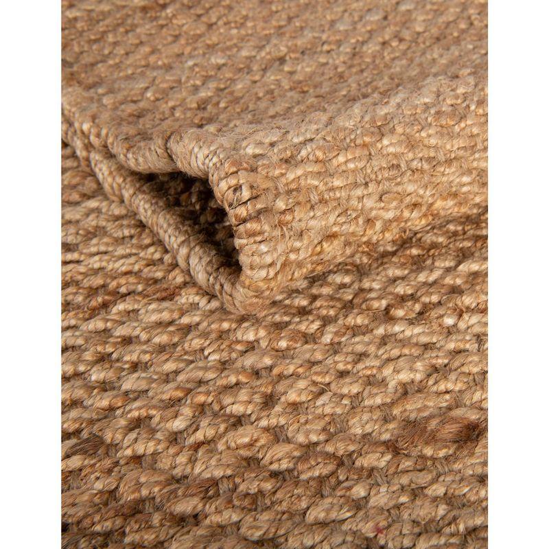 Unique Loom Chunky Jute Amanda Solid Indoor Woven Area Rug