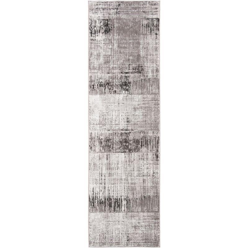 Craft CFT874 Loomed Indoor Runner Rug - Grey/Dark Grey - 2'3"x6' - Safavieh