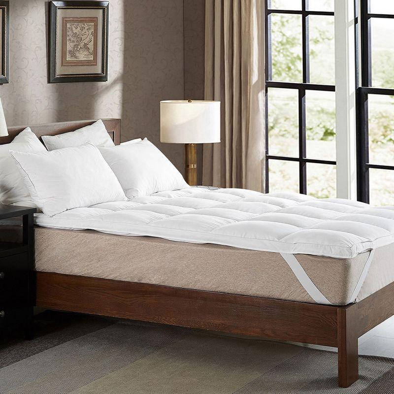 Cheer Collection Luxury Down Alternative Mattress Topper with Anchor Bands (Full)