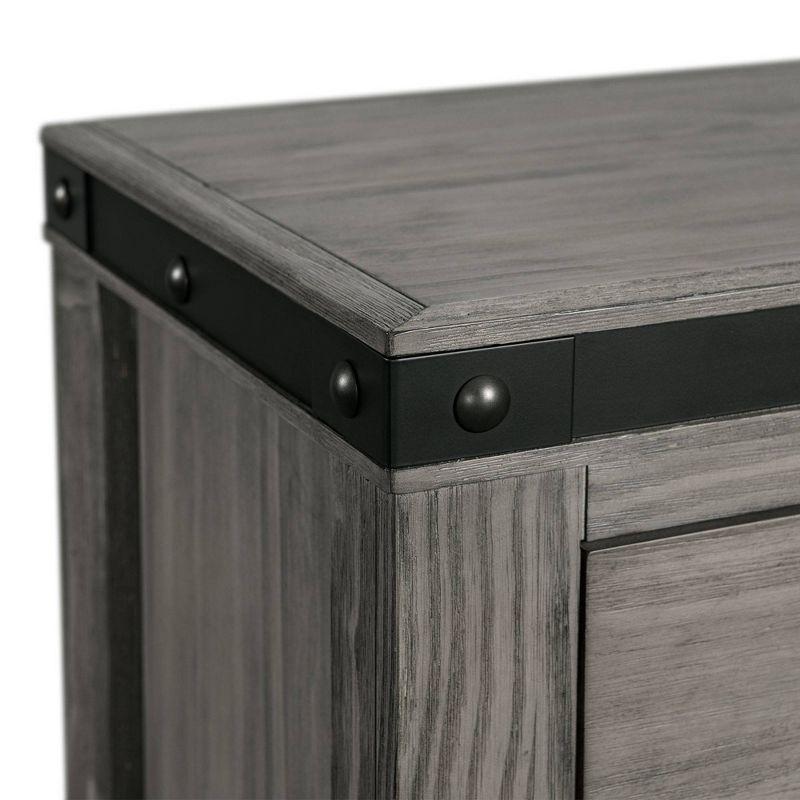 7 Drawer Montauk Dresser Gray - Picket House Furnishings: Spacious Storage, Bedroom Essential, Metal Accents