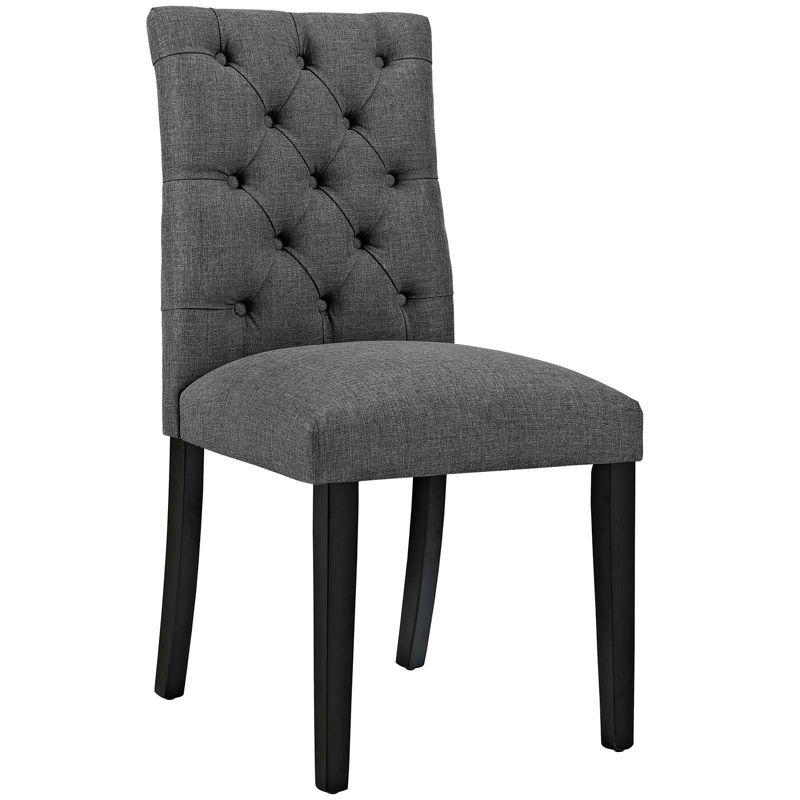 Modway Duchess Button Tufted Fabric Dining Chair