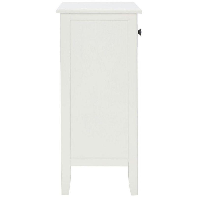 Everly Drawer Side Table - Vintage White - Safavieh.