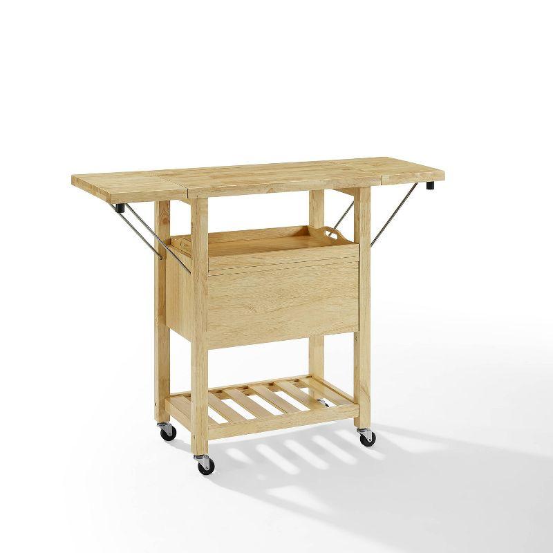 Bristol Double Drop Leaf Kitchen Cart Natural - Crosley