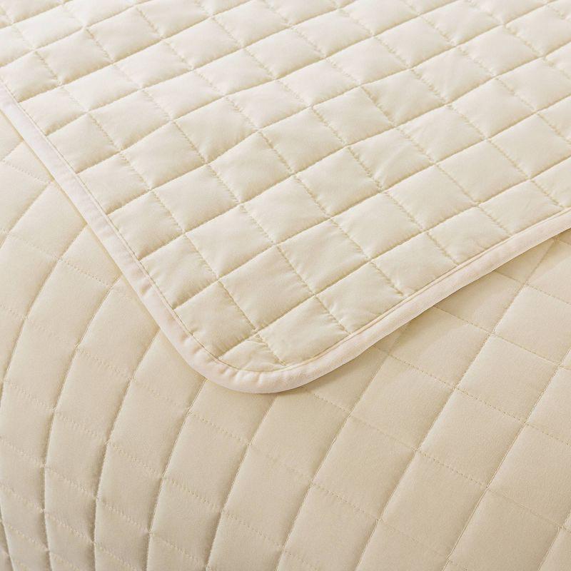 Twin Cream Down Alternative Velvet Trim Blanket