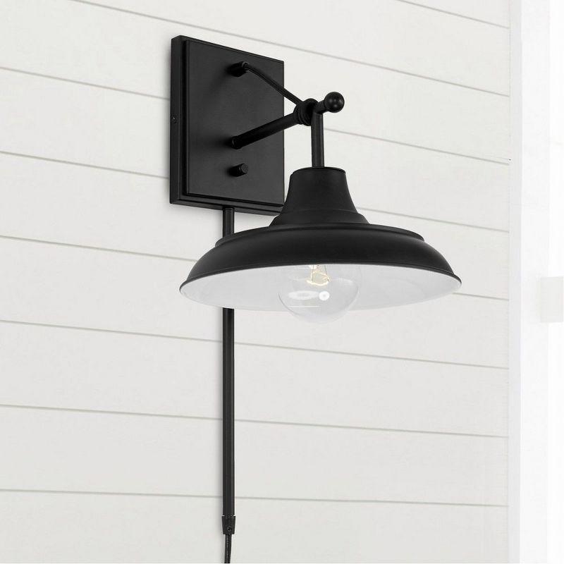 Capital Lighting Jones 1 - Light Wall Light in  Matte Black
