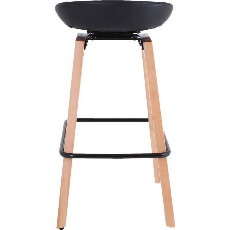 Lorell Modern Low-Back Stool - Low Back - Black