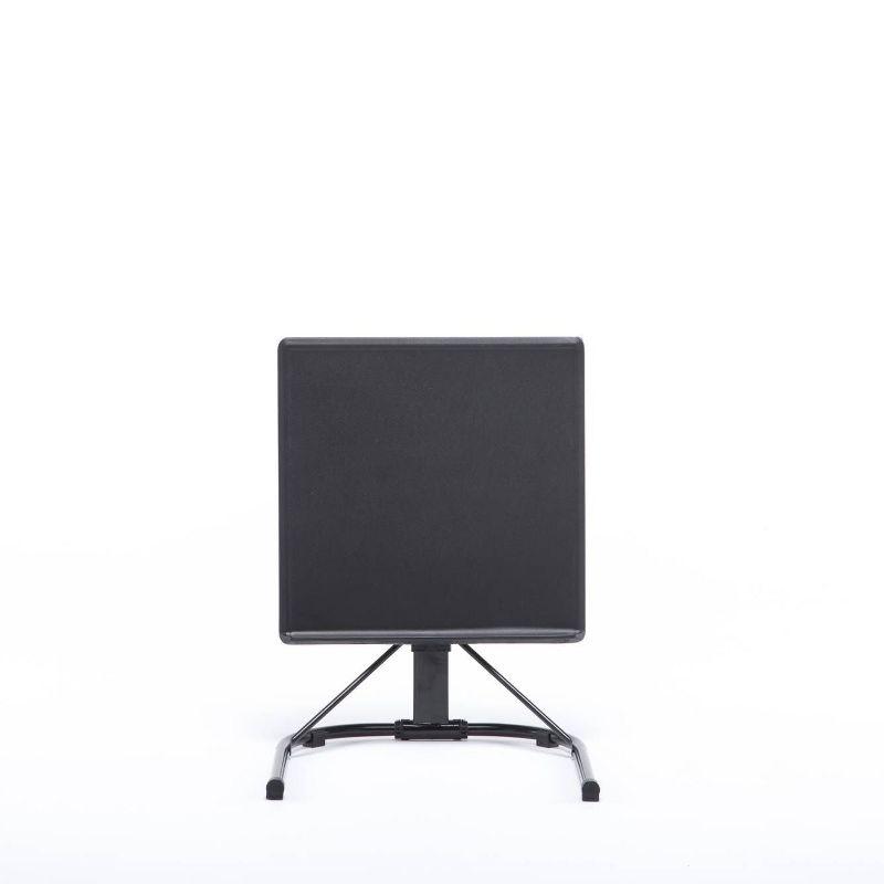 Peakform Adjustable Height Folding Tray Table Black