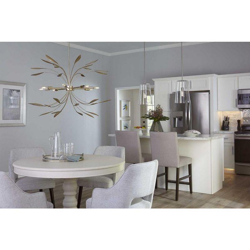 Progress Lighting Clarion 1-Light Pendant, Matte Black, Clear Glass Shade