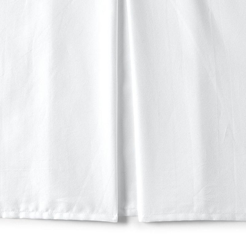 Lands' End 400 Thread Count Premium Supima Cotton No Iron Sateen Bedskirt - Twin - White
