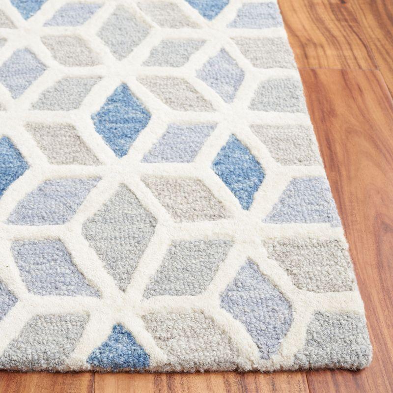 Safavieh Ebony Hand Tufted 80% Wool And 20% Cotton Geometric Rug