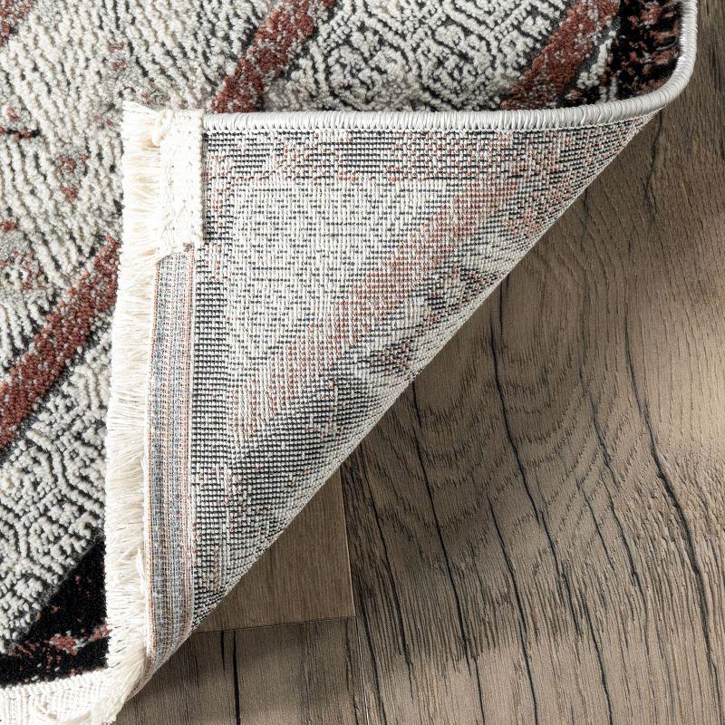 Nuloom Jesse Geometric Faded Fringe Indoor Area Rug