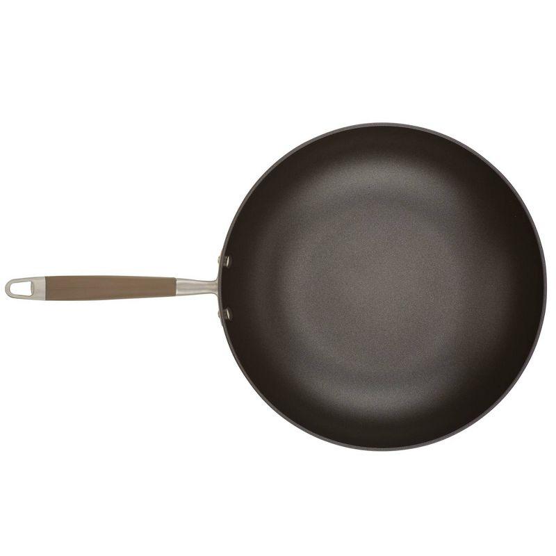 Anolon Advanced Home 12" Hard-Anodized Nonstick Deep Frying Pan with Lid Bronze