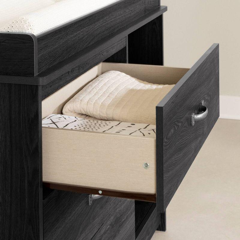 South Shore Tassio Changing Table - Gray Oak