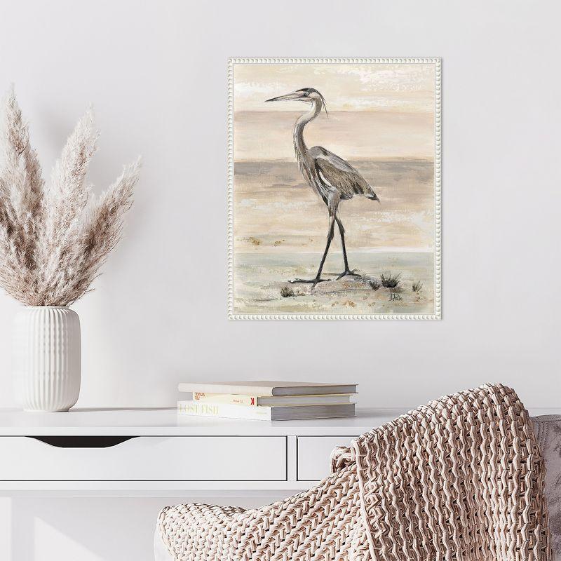 Amanti Art The New Egret by Patricia Pinto Canvas Wall Art Print Framed 16 x 20-in.