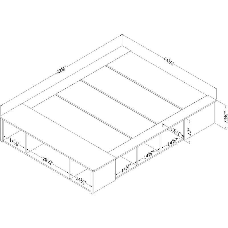 Avilla Storage Bed with Baskets Fall Oak - South Shore