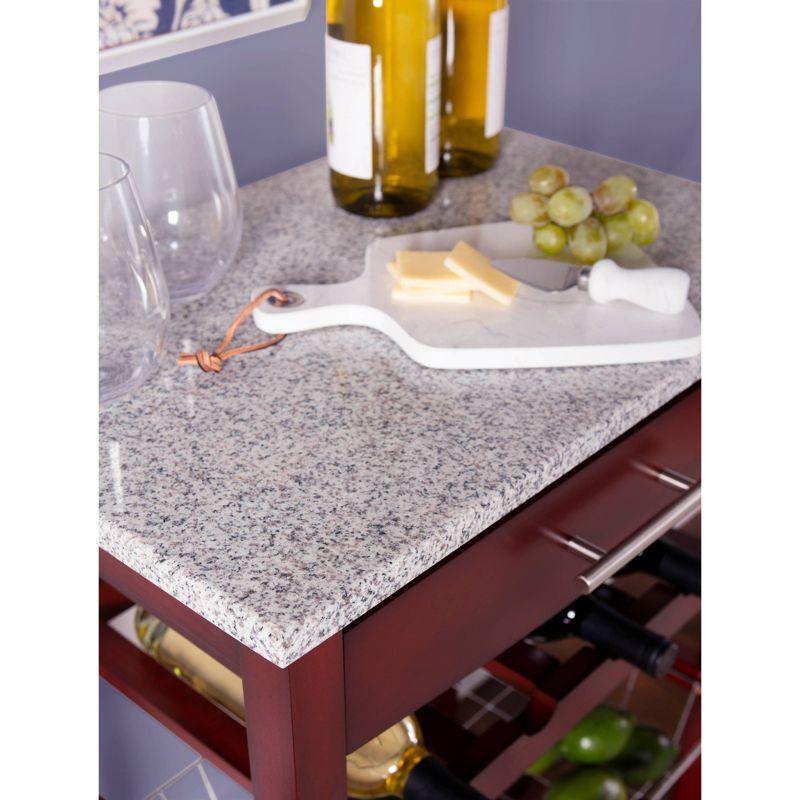 Roger Kitchen Island Granite Top - Linon