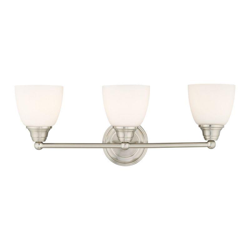 Livex Lighting Somerville 3 - Light Vanity in  Brushed Nickel