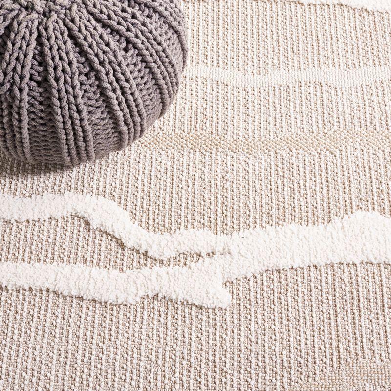 Trends TRD112 Power Loomed Indoor Area Rug - Beige/Ivory - 6'7"x6'7" - Safavieh