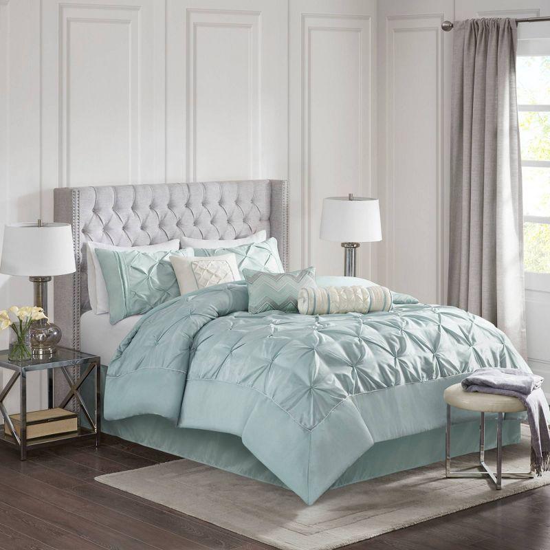 Madison Park Laurel 7 Piece Tufted Comforter Set