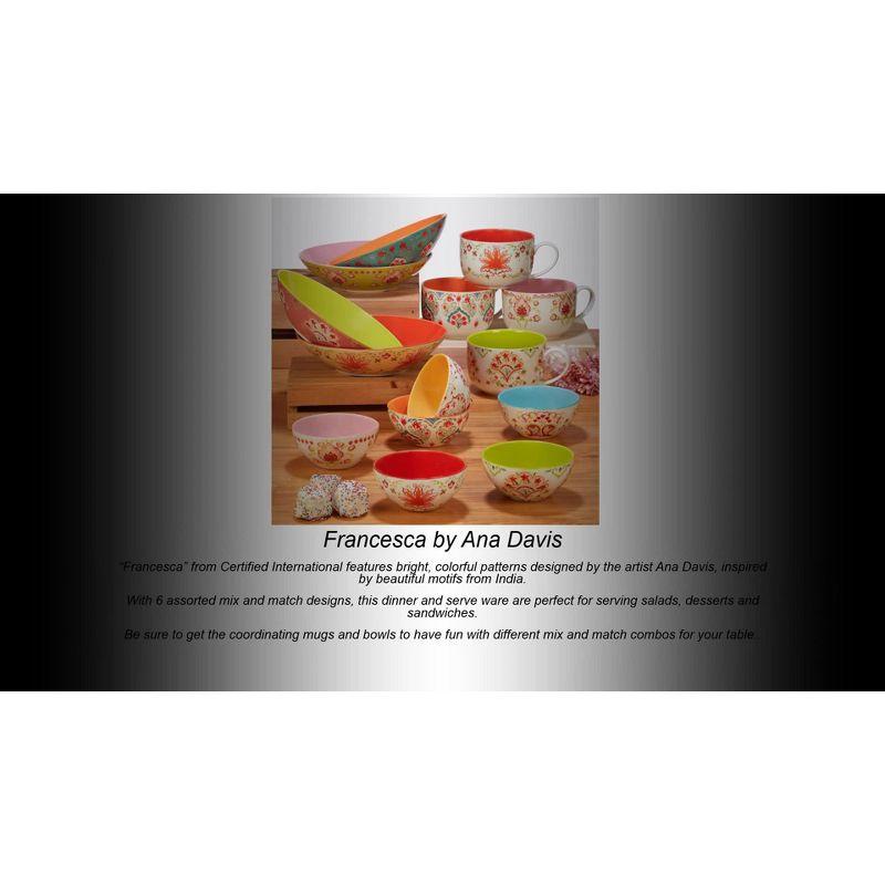 Certified International Certified International Francesca Set Of 4 Soup Bowl 4 Asst