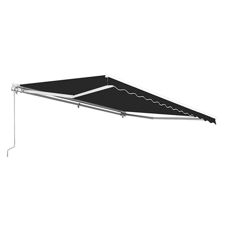 ALEKO AWM13X10BK81 Retractable Motorized Patio 13 x 10 feet Awning Black
