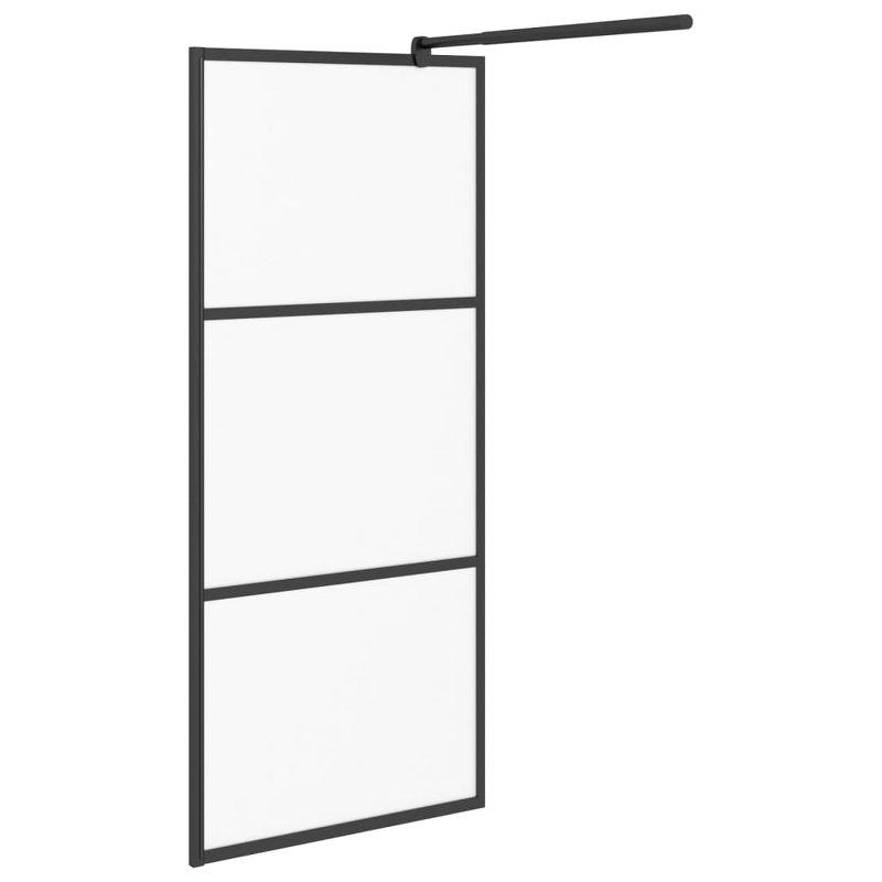 VidaXL 151877 VidaXL Walk-in Shower Wall 35.4" x 76.8" Frosted ESG Glass