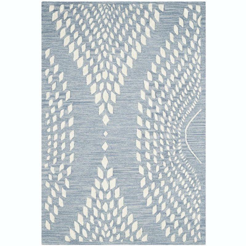 Bella BEL126 Hand Tufted Accent Rug - Blue/Ivory - 3'x5' - Safavieh.