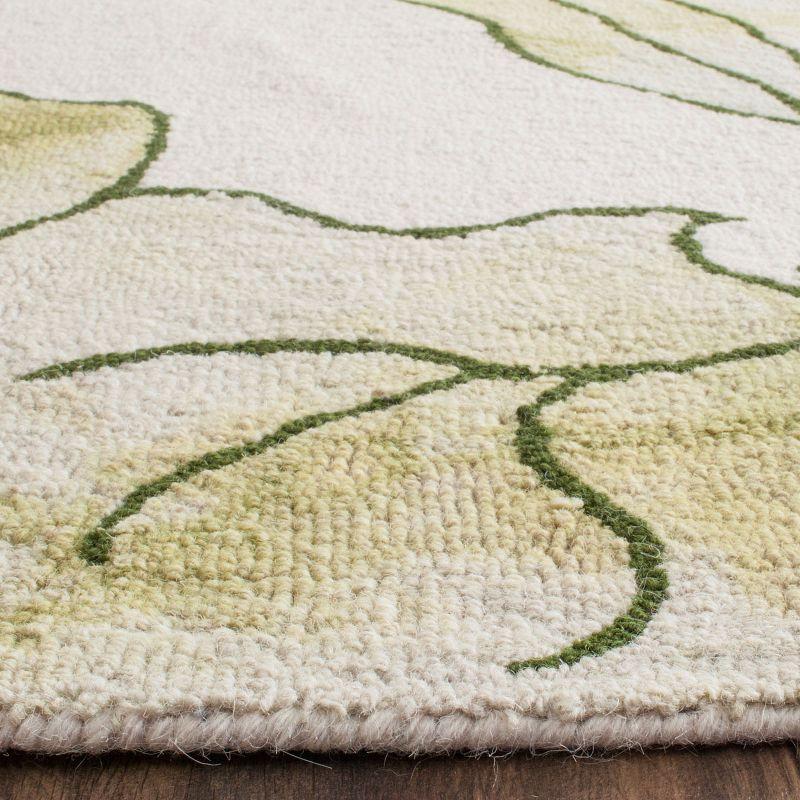 Dip Dye DDY683 Hand Tufted Area Rug - Ivory/Light Green - 5'x8' - Safavieh.