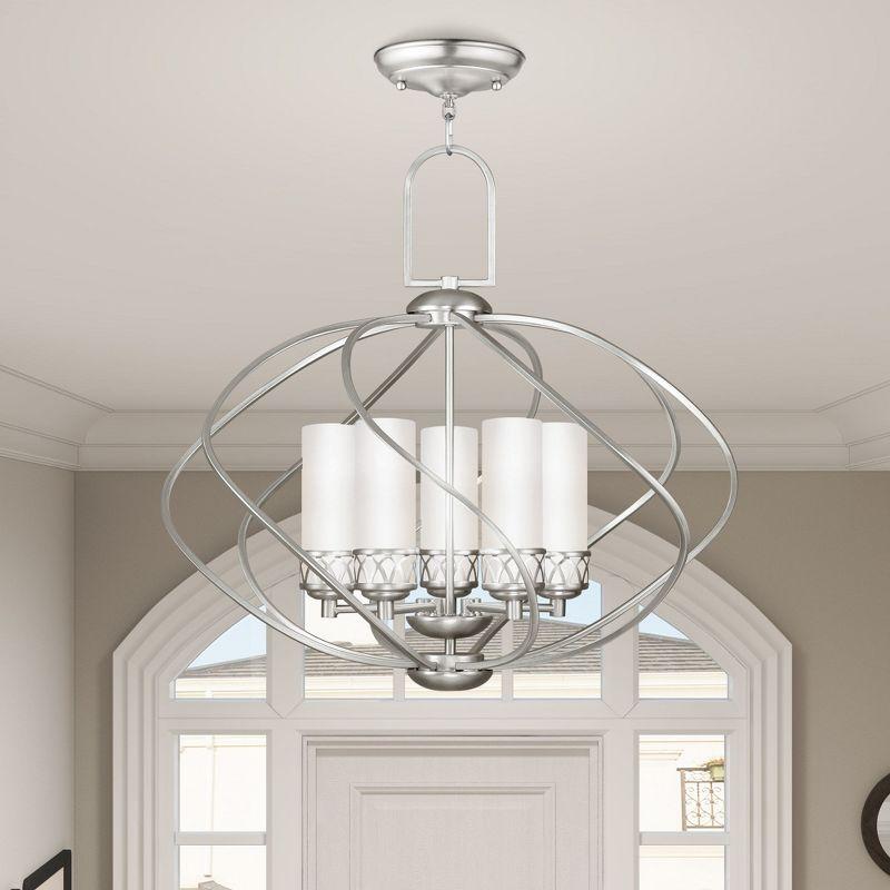 Livex Lighting Westfield 5 - Light Chandelier in  Brushed Nickel
