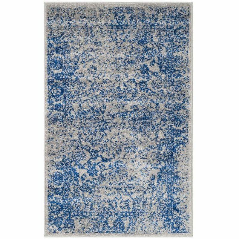 Adirondack ADR109 Machine Made Indoor Runner - Grey/Blue - 2'-6"x16' - Safavieh